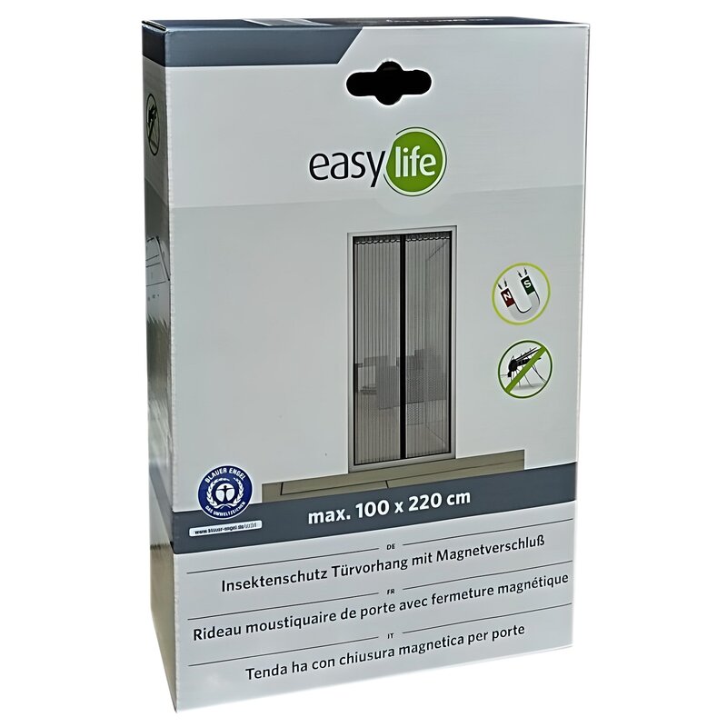Moskitiera EASY LIFE 000-1131 (100 x 220 cm) Czarny