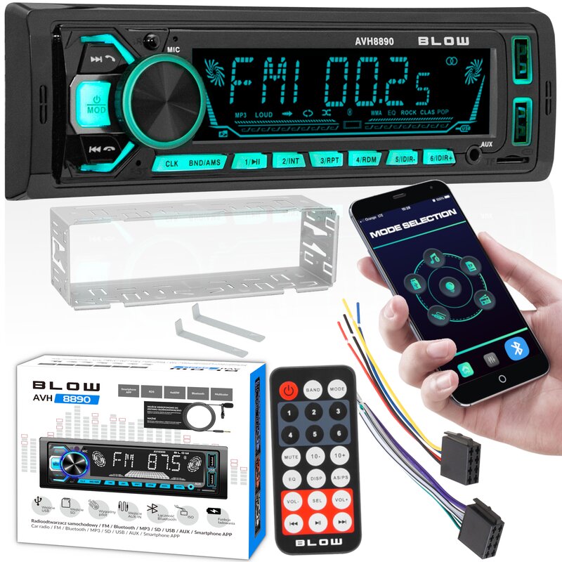 BLOW RADIO AVH-8890 MP3/USB/SD/MMC/BT