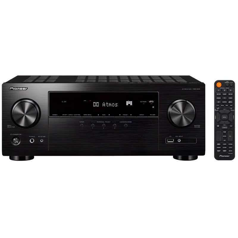 Amplituner PIONEER VSX-935B Czarny 7.2-kanałowy, 8K, HDMI eARC, DTS:X, HDR10+, BT, Wi-Fi, AirPlay2, System SONOS