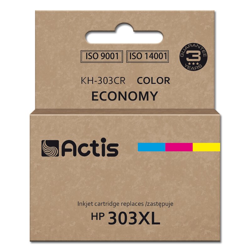 Actis KH-303CR Tusz do drukarki HP, zamiennik HP 303XL T6N03AE; Premium; 18ml; 415 stron; kolorowy.