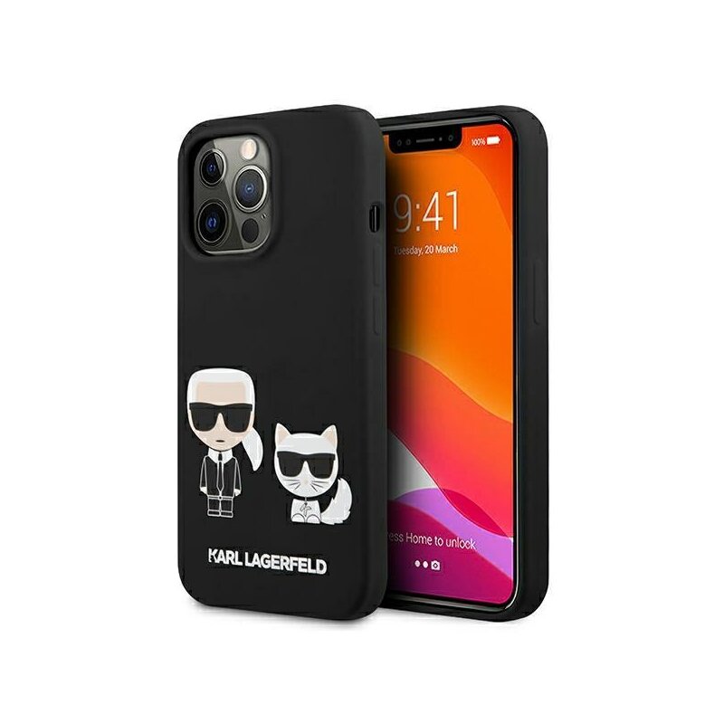 Etui KARL LAGERFELD Silicone MagSafe do Apple iPhone 13 Pro Czarny