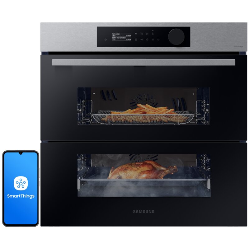 Samsung NV7B5745PAS Dual Cook Flex Termoobieg AirFry Zdalne sterowanie Srebrny