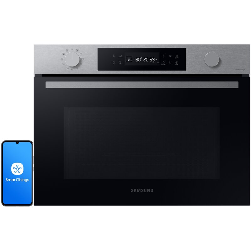 Samsung NQ5B4553FBS Termoobieg Zdalne sterowanie Srebrno-czarny