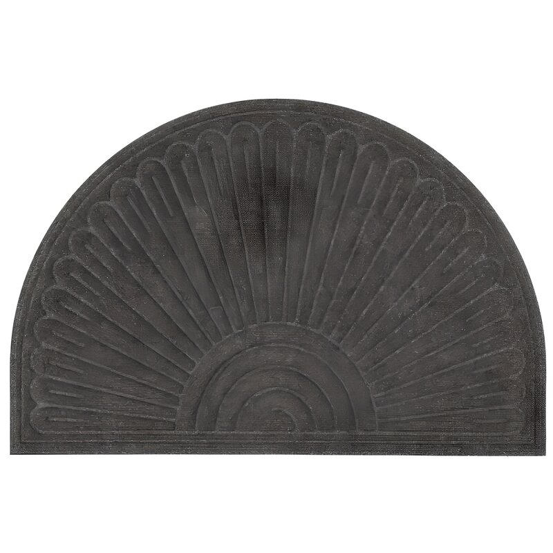 Wycieraczka MULTIDECOR Contours Halfmoon Szary 60 x 90 cm