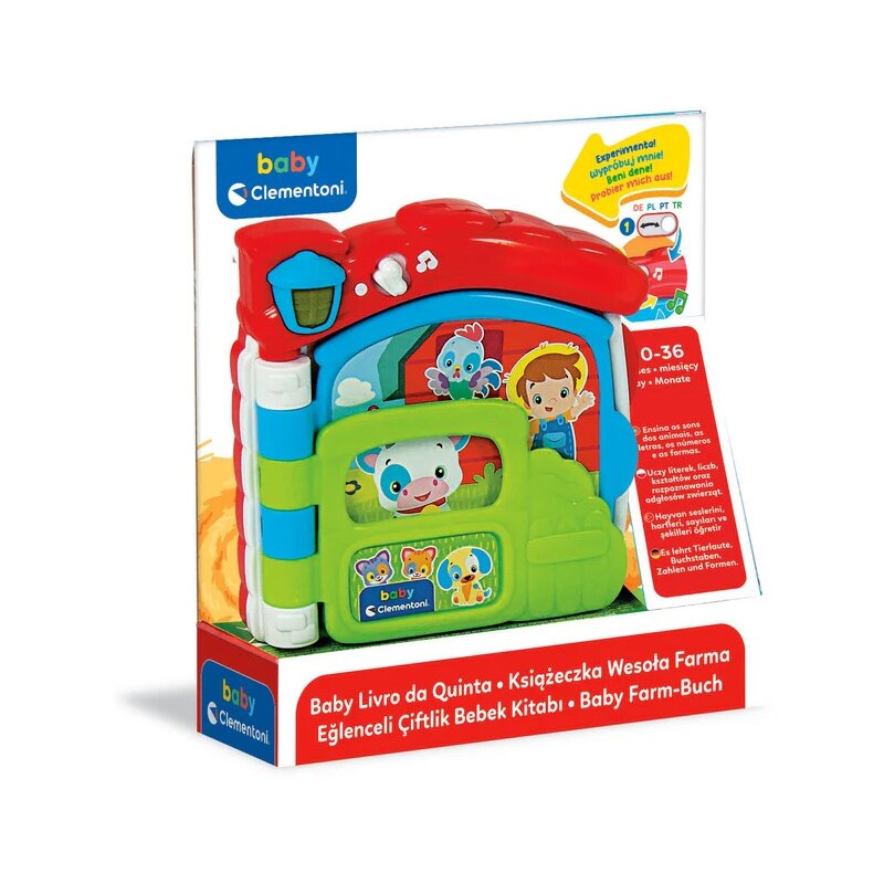 Zabawka edukacyjna CLEMENTONI Baby Książeczka Wesoła Farma 17652