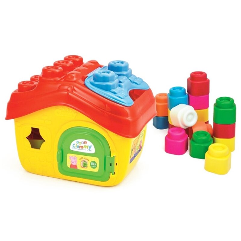 Klocki sensoryczne CLEMENTONI Soft Clemmy Domek Peppa Pig 17657
