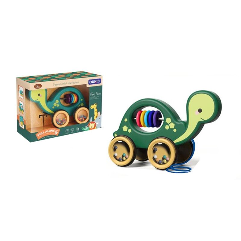 Zabawka SWEDE Żółw do ciągnięcia Q6836