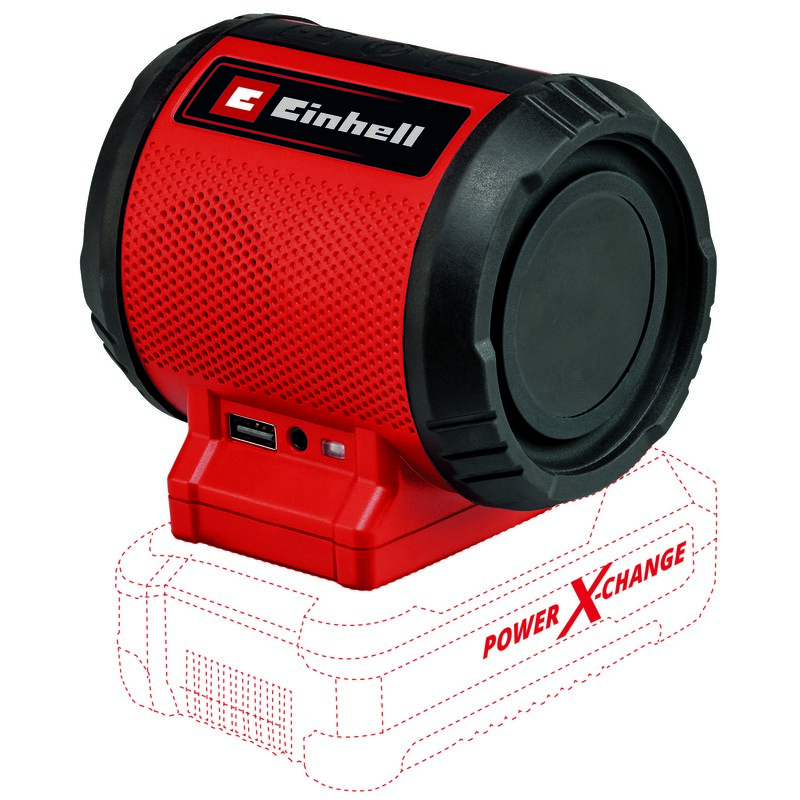 Głośnik mobilny EINHELL TC-SR 18 Li Solo Czerwono-czarny