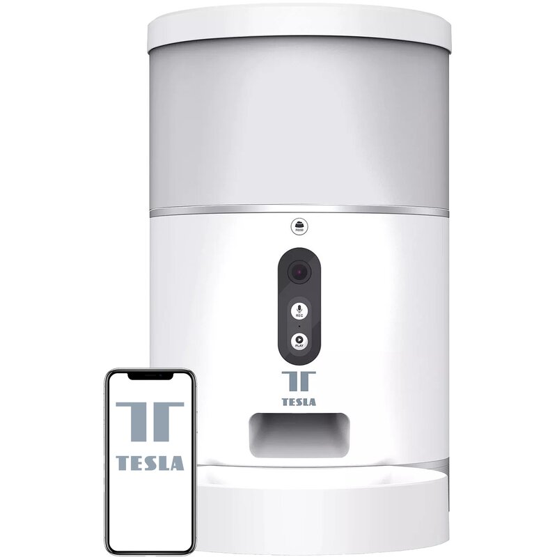 Dozownik karmy automatyczny TESLA Smart Pet Feeder Camera