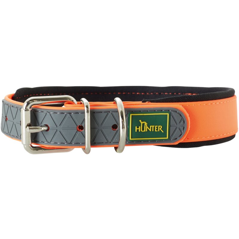 Obroża HUNTER Convenience Comfort 63107 (42 - 50 cm) Neon Pomarańczowy