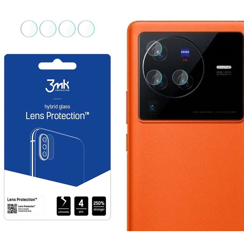 Szkło hybrydowe na obiektyw 3MK Lens Protection do Vivo X80 Pro