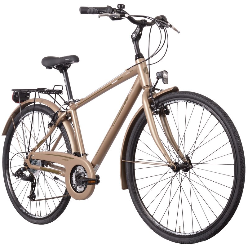 Rower trekkingowy LOMBARDO Mirafiori 270 M19 28 cali męski Brązowy mat