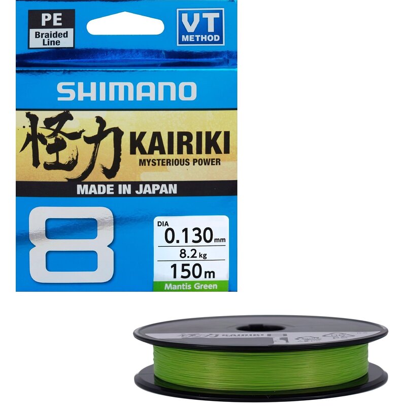 Plecionka SHIMANO Kairiki 8 0.13 mm / 150 m Zielony