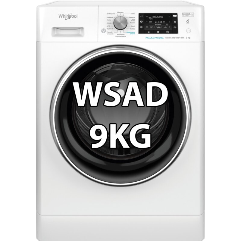 Pralka WHIRLPOOL Seria 6 FFD9469BCVPL 9kg 63cm 1400obr
