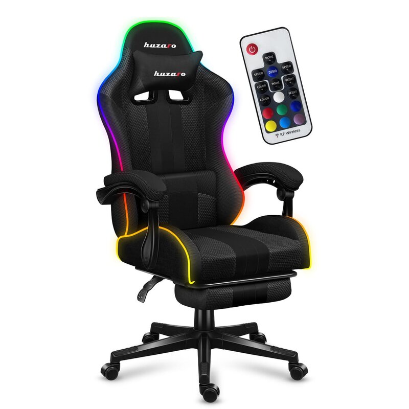 Fotel gamingowy HUZARO Force 4.7 RGB Mesh Czarny