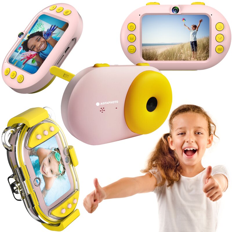 AgfaPhoto Reali Kids Cam Różowy