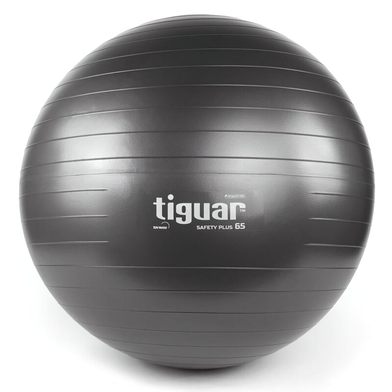 Piłka gimnastyczna TIGUAR Safety Plus Grafitowy (65 cm)