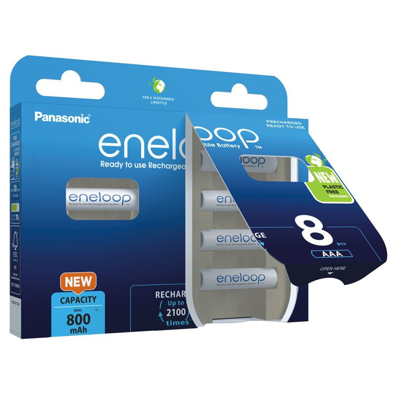PANASONIC ENELOOP AAA 800 mAh 8 szt