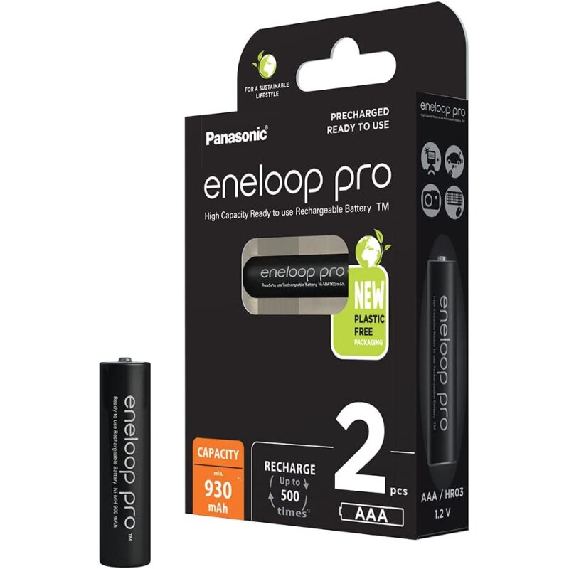 Akumulatorki AAA 930 mAh PANASONIC Eneloop Pro (2 szt.)