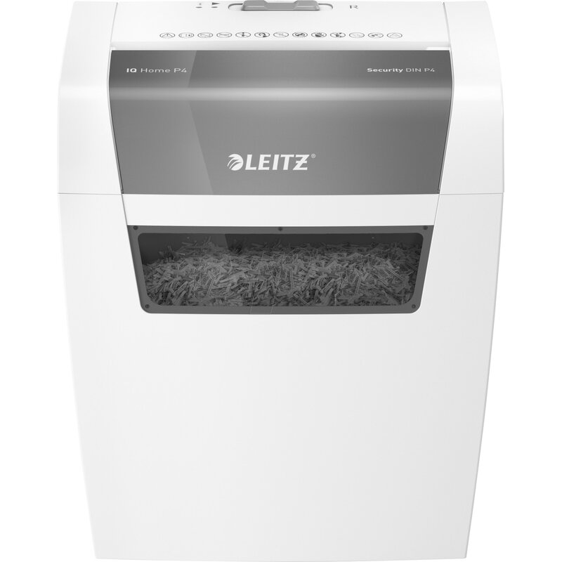 Niszczarka LEITZ IQ Home 15 L, P-4, Konfetti, Automatyczny Start/Stop, Funkcja cofania