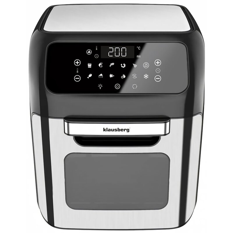 Air Fryer Frytkownica beztłuszczowa KLAUSBERG KB-7557 12l z okienkiem do obserwacji postępów gotowania