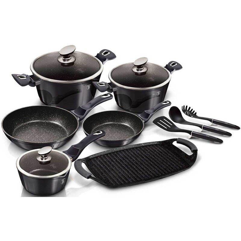 Zestaw garnków BERLINGER HAUS Carbon Pro Edition BH-6911 (12 elementów)