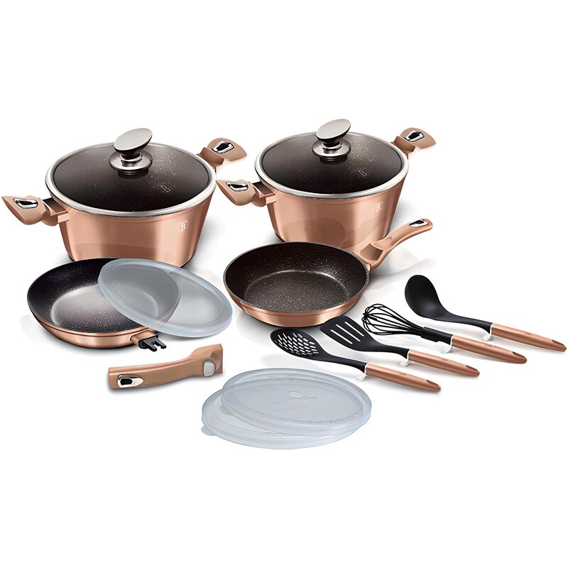 Zestaw garnków BERLINGER HAUS Rose Gold BH-7058 (14 elementów)