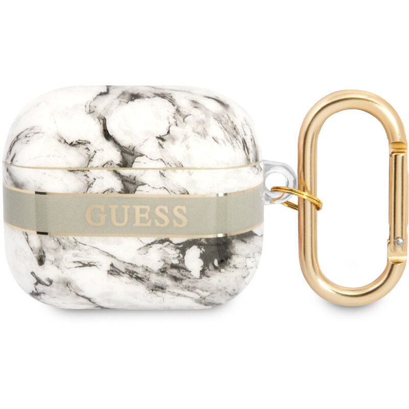 Etui na słuchawki GUESS Marble Strap Szary