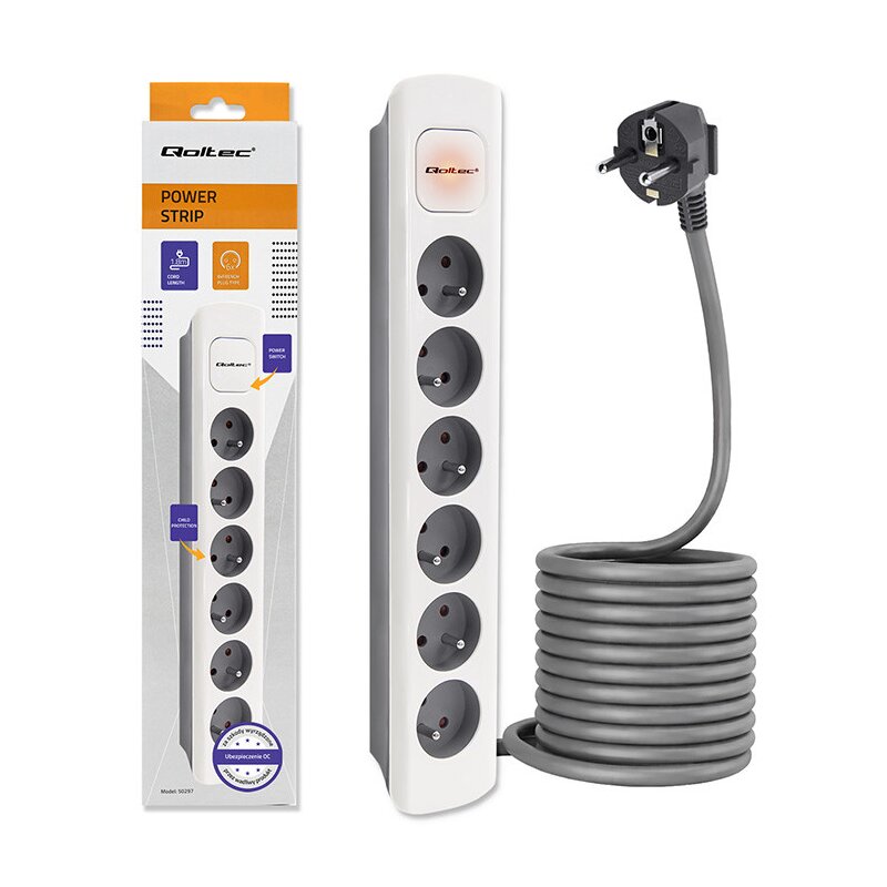 Listwa QOLTEC 50297 (1.8 m)