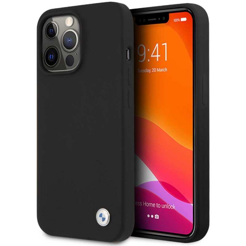 Etui BMW Silicone Signature do Apple iPhone 13/13 Pro Czarny