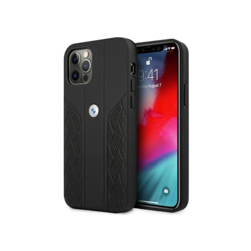 Etui BMW Curve Perforate do Apple iPhone 12/12 Pro Czarny