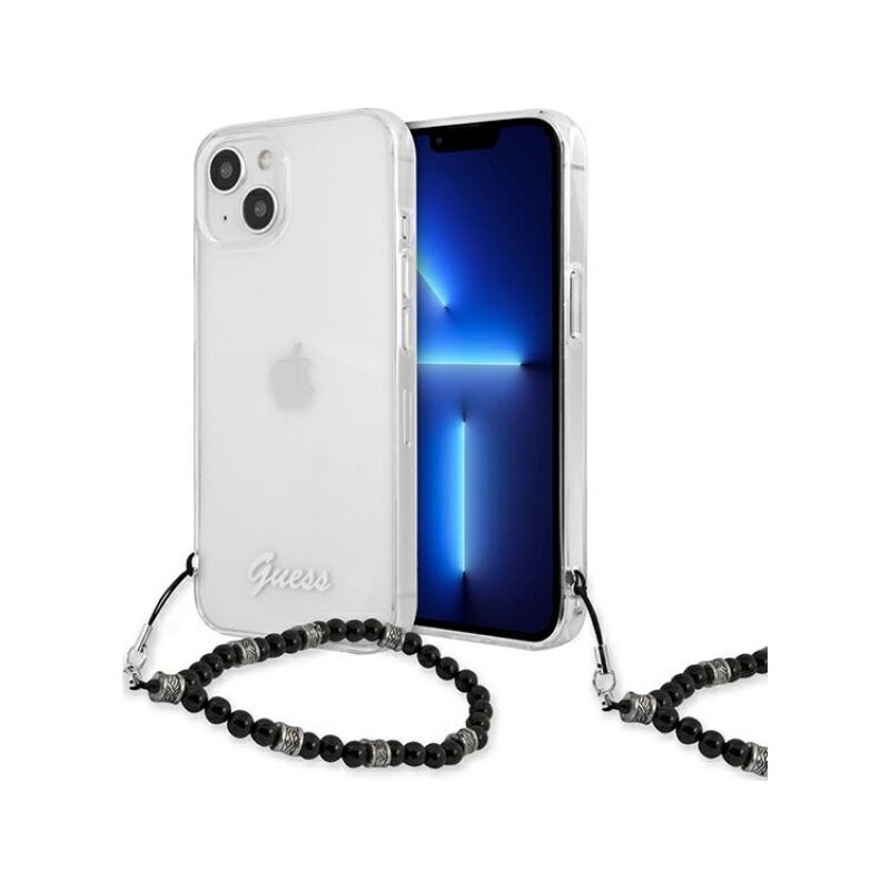 Etui GUESS Black Pearl do Apple iPhone 13 Przezroczysty