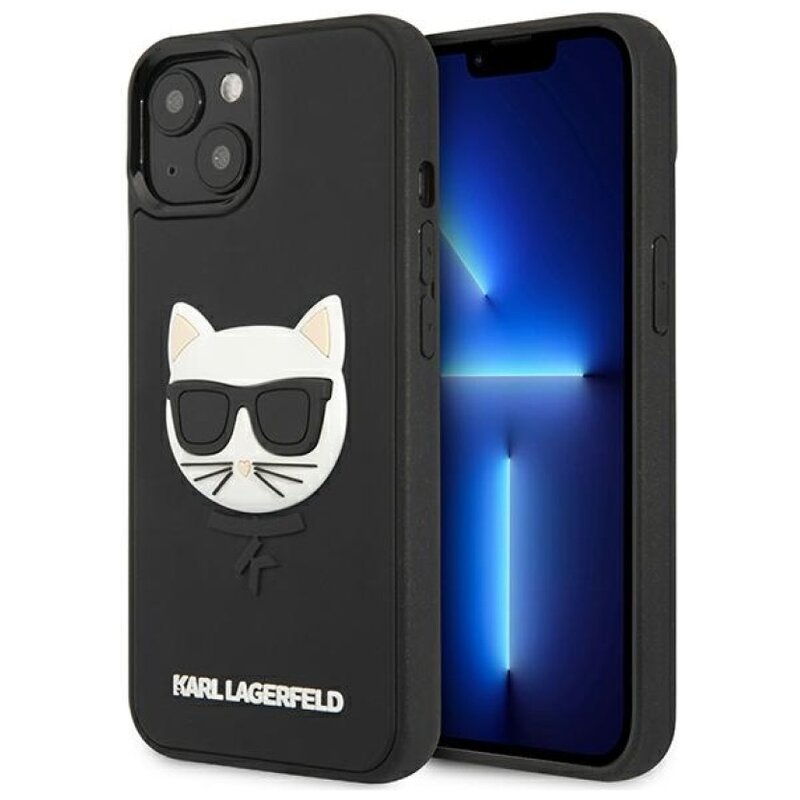 Etui KARL LAGERFELD 3D Rubber Choupette do Apple iPhone 13 Mini Czarny