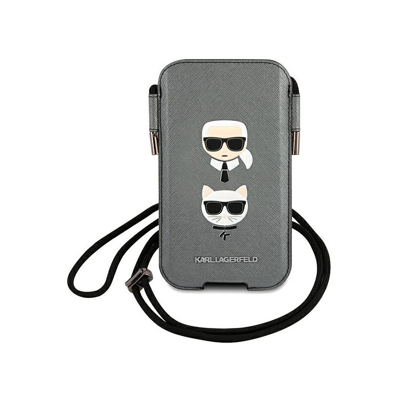 Etui KARL LAGERFELD Saffiano Karl & Choupette Head do Apple iPhone