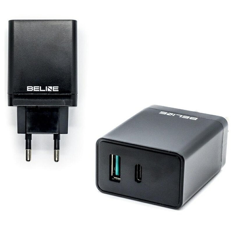 Ładowarka sieciowa BELINE Celline 5A 18W Czarny ładowarka do telefonu USB, USB-C