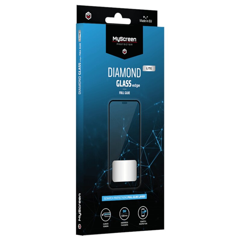 Szkło hartowane MYSCREEN Diamond Glass Lite Edge Full Glue do Apple iPhone 12 Pro Max