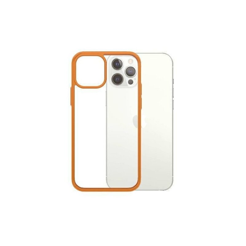 Etui PANZERGLASS ClearCase do Apple iPhone 12/12 Pro Pomarańczowy