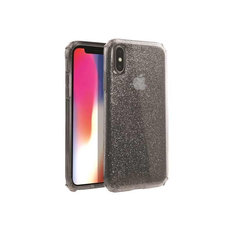 Etui UNIQ Clarion Tinsel do Apple iPhone Xs Max Czarny