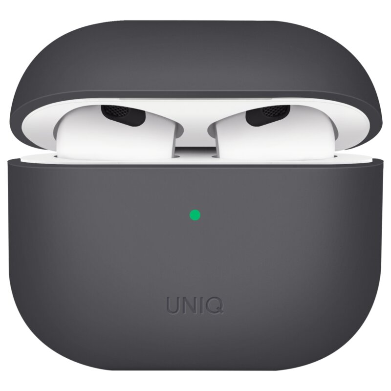 Silikonowe etui UNIQ Lino do Apple AirPods 3 Szary