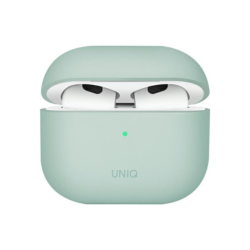 Etui na słuchawki UNIQ Lino do Apple AirPods 3 gen Zielony