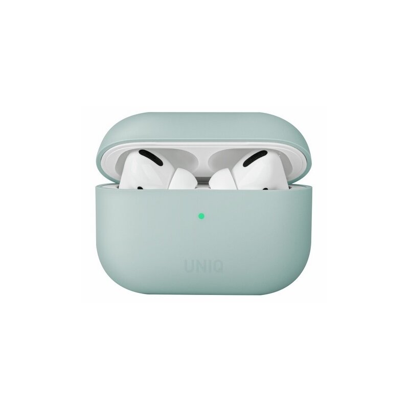 Etui na słuchawki UNIQ Lino do Apple AirPods Pro Miętowy