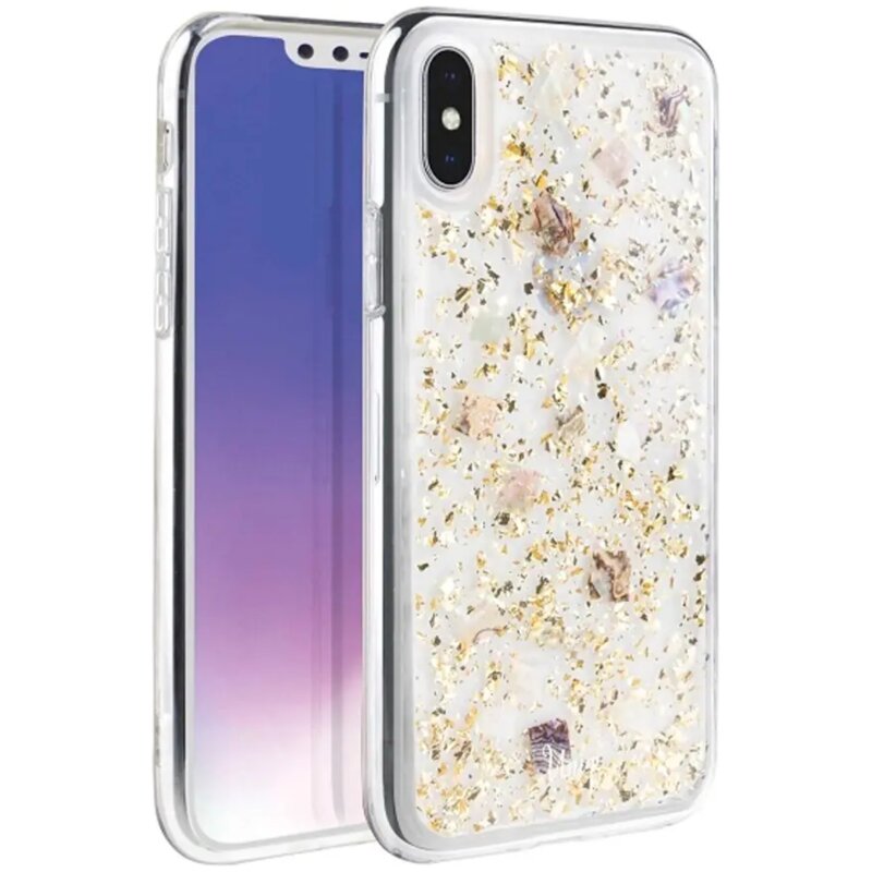 Etui UNIQ Lumence Clear do Apple iPhone Xs Max Różowo-złoty