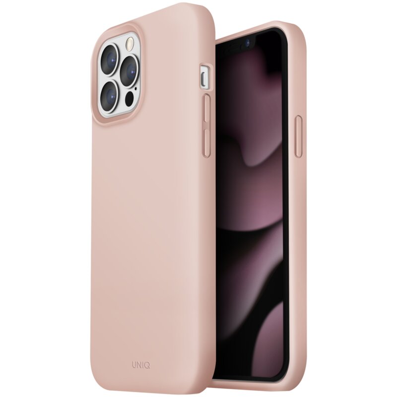 Etui UNIQ Lino do Apple iPhone 13 Pro Max Różowy