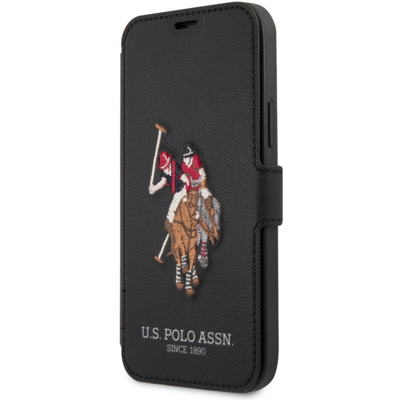 Etui US POLO ASSN Polo Book Embroidery Collection do Apple iPhone 12 Pro Max Czarny