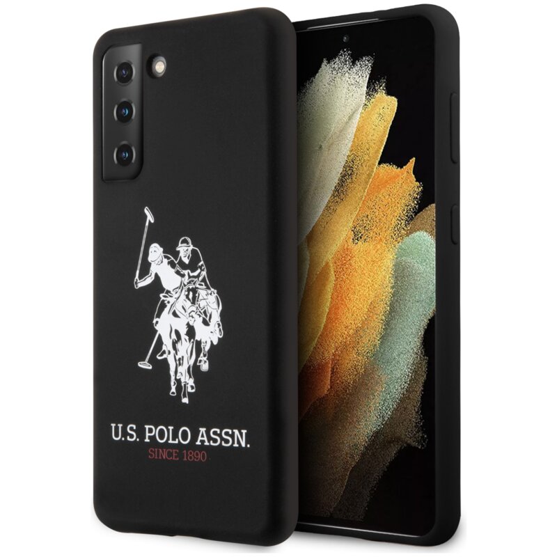 Etui US POLO ASSN Silicone Logo do Samsung Galaxy S21+ Czarny