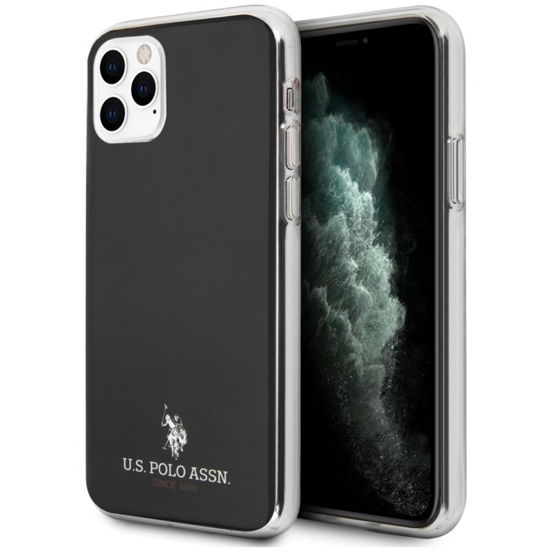 Etui US POLO ASSN Shiny do Apple iPhone 11 Pro Max Czarny