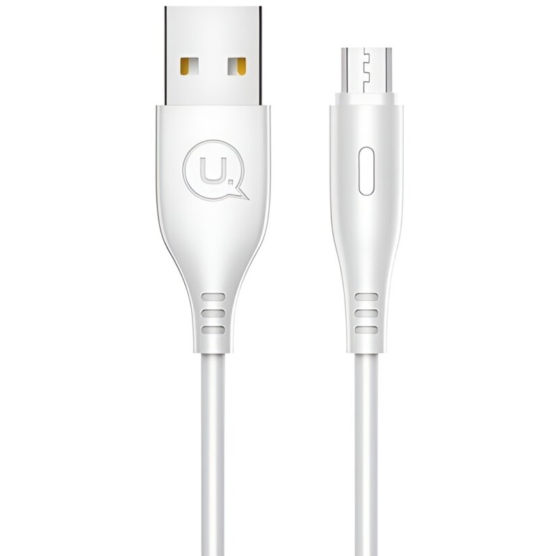 USAMS Kabel U18 microUSB 2A Fast Charge 1m biały SJ268USB02
