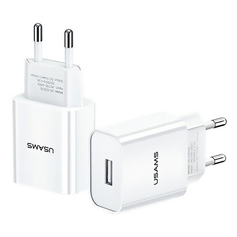 Ładowarka sieciowa USAMS T18 10W Biały ładowarka do telefonu USB