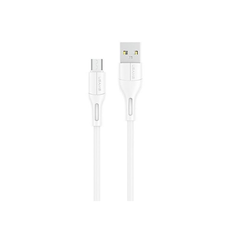 USAMS Kabel U68 microUSB 2A Fast Charge 1m biały SJ502USB02