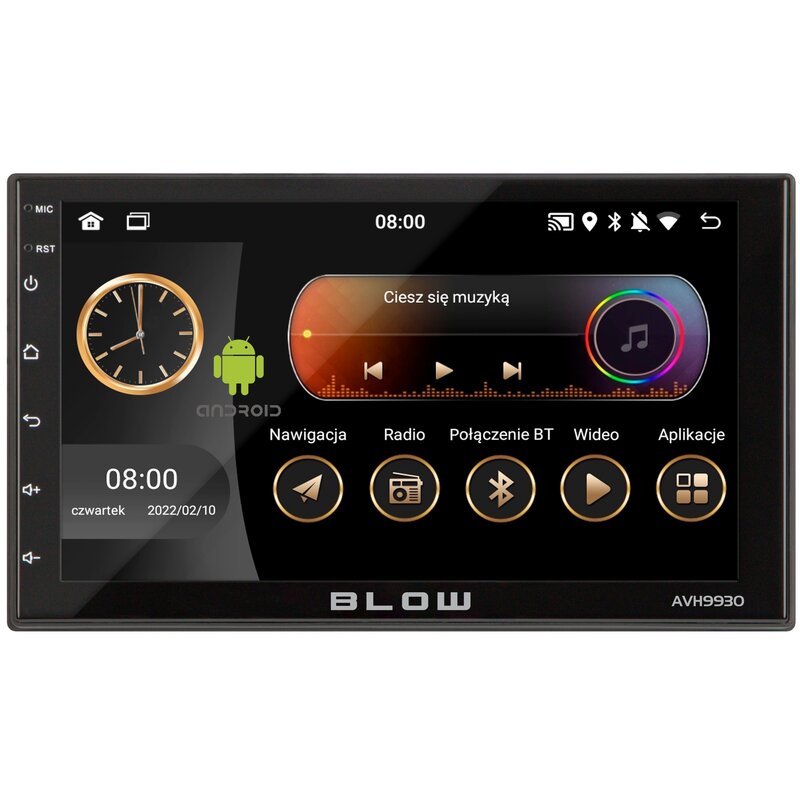 BLOW AVH-9930 z USB 4x50W Bluetooth 7" GPS Android Auto CarPlay